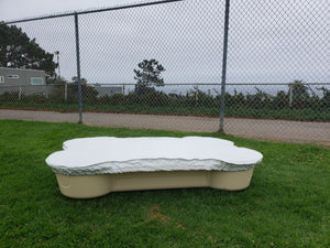 dogpools,shop onedogonebone Sand Bone Pool with White cover